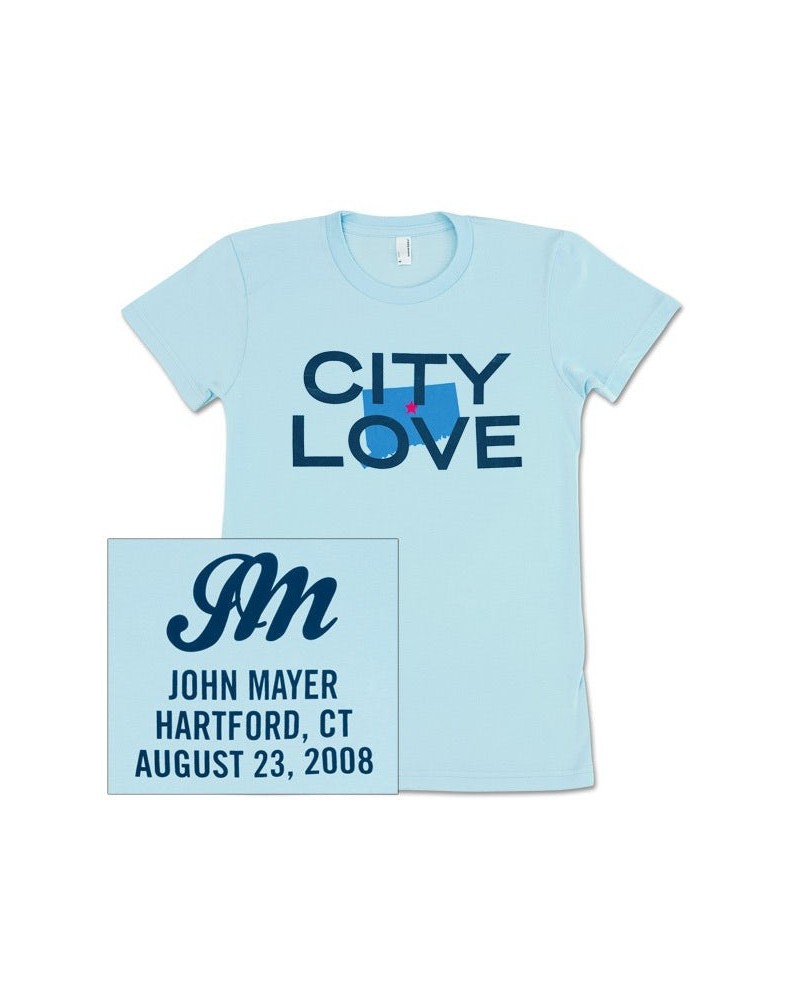 John Mayer CITY LOVE (Hartford) Girls T-Shirt $14.35 Shirts