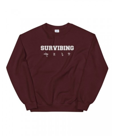 SUR SURVIBING Sweatshirt (Maroon) $12.60 Sweatshirts