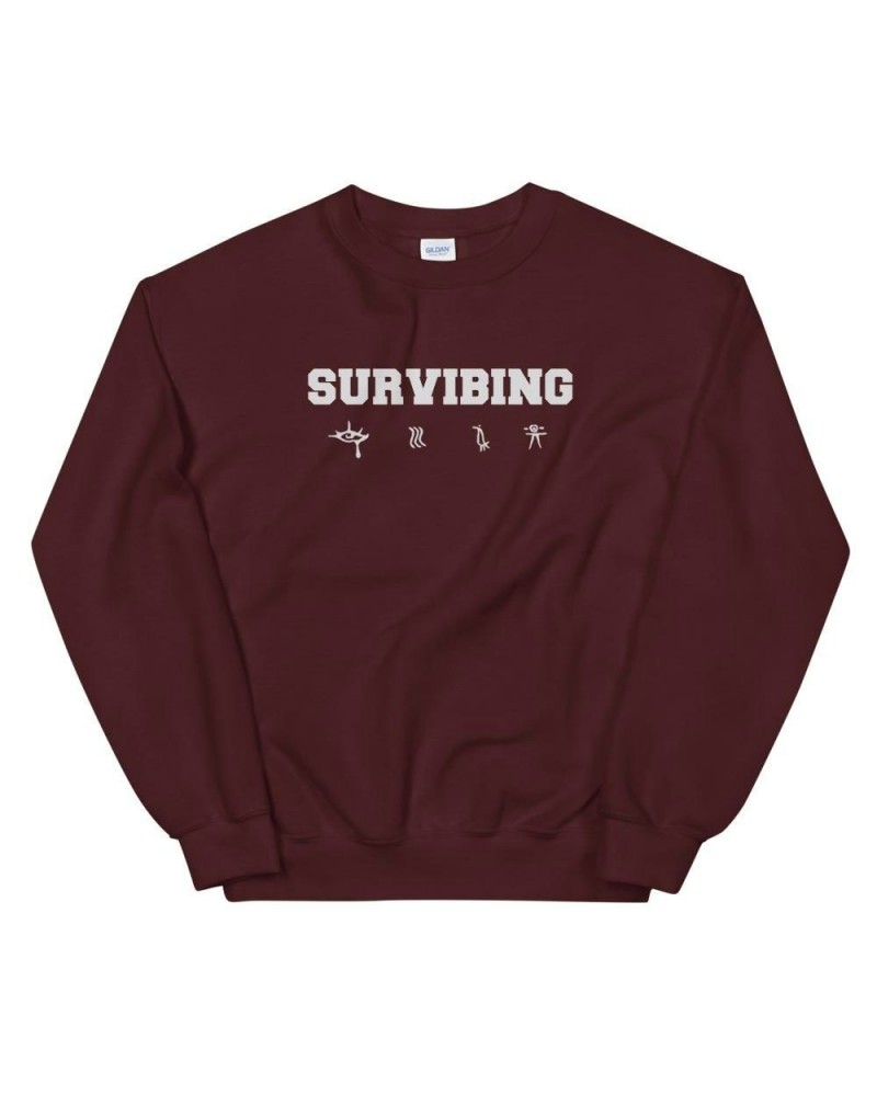 SUR SURVIBING Sweatshirt (Maroon) $12.60 Sweatshirts