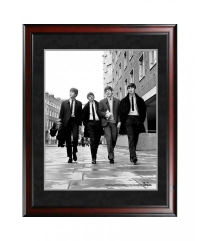 The Beatles 1963 Black and White Walking' 8x10 Framed Photo $21.60 Decor