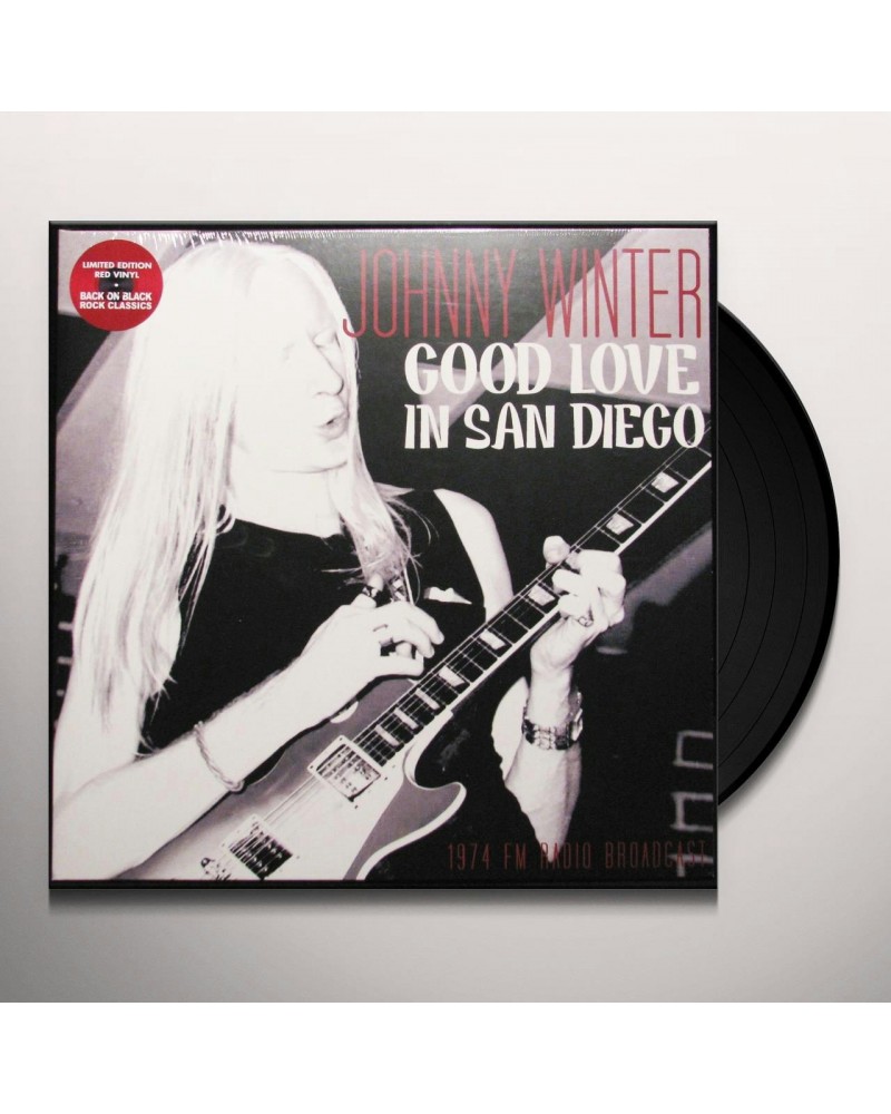 Johnny Winter Good Love in San Diego Vinyl Record $20.16 Vinyl