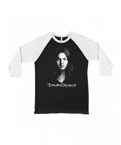 David Gilmour 3/4 Sleeve Baseball Tee | Portrait And Logo Shirt $13.18 Shirts