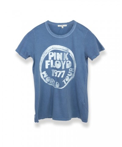 Pink Floyd Bubble Letter 1977 World Tour Women's T-Shirt $1.75 Shirts