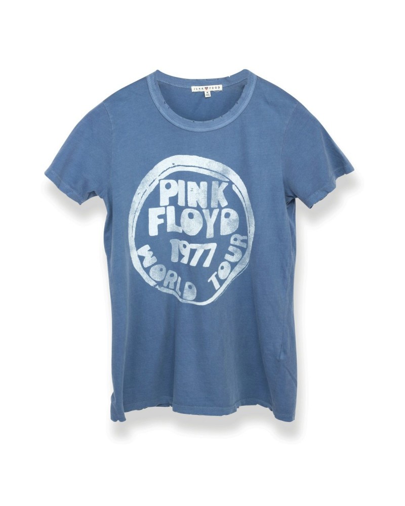 Pink Floyd Bubble Letter 1977 World Tour Women's T-Shirt $1.75 Shirts