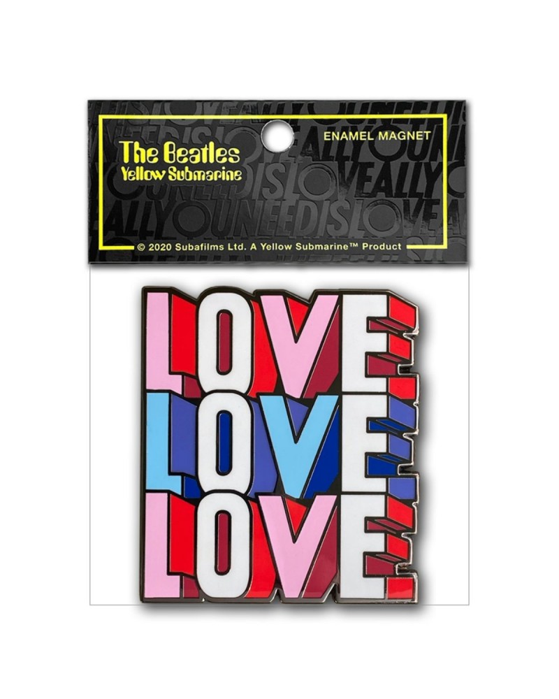 The Beatles Love Love Love Enamel Magnet $7.80 Decor