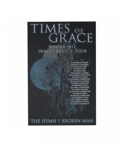 Times Of Grace Inaugural US Tour Poster $3.20 Decor